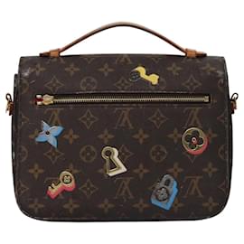 Louis Vuitton-LOUIS VUITTON Monogram Lovelock Pochette Metis Hand Bag 2way M44366 Auth 114916-Monogram