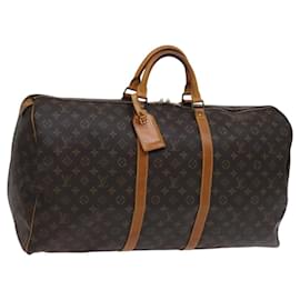 Louis Vuitton-LOUIS VUITTON Monogram Keepall 60 Boston Bag M41422 LV Auth yk17505-Monogram