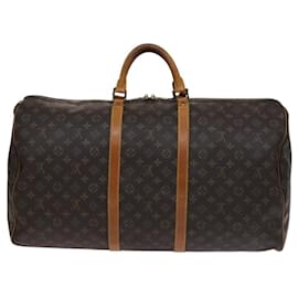 Louis Vuitton-LOUIS VUITTON Monogram Keepall 60 Boston Bag M41422 LV Auth yk17505-Monogram