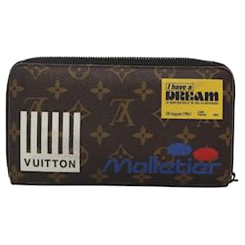 Louis Vuitton-LOUIS VUITTON Monogram Logo Story Zippy Organizer Long Wallet M67826 Auth KD044-Monogram