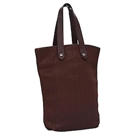 Hermès-HERMES Amedaba Diago PM Sac à main en cuir marron argent authentique bs22776-Marron,Argenté