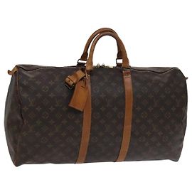 LOUIS VUITTON Monogram Keepall 55 Bolsa Boston M41424 LV Auth MY056 Monograma
