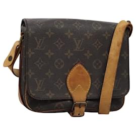 Louis Vuitton-LOUIS VUITTON Monogram Cartouchiere MM Shoulder Bag M51253 LV Auth BD502-Monogram