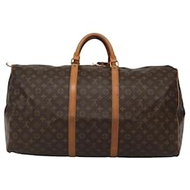 Louis Vuitton-LOUIS VUITTON Monogram Keepall 60 Boston Bag M41422 LV Auth yb776-Monogram