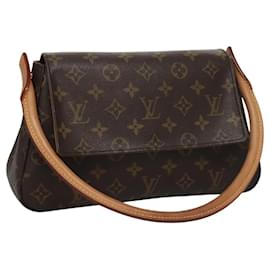 Louis Vuitton-LOUIS VUITTON Monogram Mini Looping Shoulder Bag M51147 LV Auth 115103-Monogram