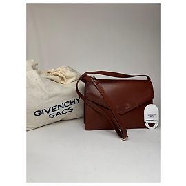 Bolsa de couro vintage Givenchy 4G marrom Marrom