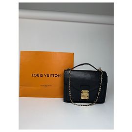 Borsa vintage Louis Vuitton 2Way in pelle EPI nera Nero