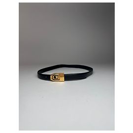 Céline Vintage Celine Paris Ledergürtel schwarz Schwarz