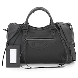 Balenciaga-Balenciaga The City 2way Hand Shoulder Bag-Black
