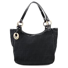 Fendi-Fendi Zucca Tote Bag-Black
