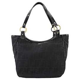 Fendi-Fendi Zucca Tote Bag-Black
