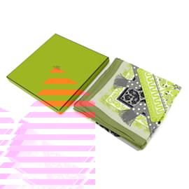 Hermès-Grand foulard Hermes Carre 90-Multicolore