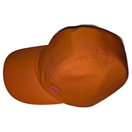 Hermès-Hermès Miles H Cut Cap-Orange