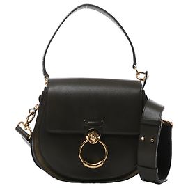 CHLOÉ Tess Medium Bolsa de Couro 2Em1 em Caqui Verde