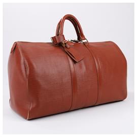 Louis Vuitton-Louis Vuitton Epi Leather Keepall 50 Travel Bag in Brown M42968-Brown
