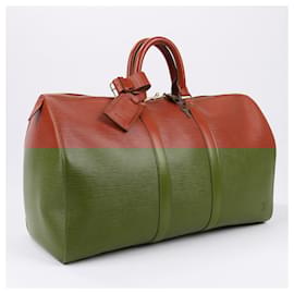 Louis Vuitton-Louis Vuitton Epi Leather Keepall 45 Travel Bag in Brown M42973-Brown