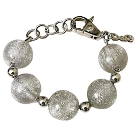 Dolce & Gabbana-DOLCE & GABBANA bracelet with satin silver ball-Silvery