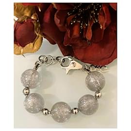 Dolce & Gabbana-DOLCE & GABBANA bracelet with satin silver ball-Silvery