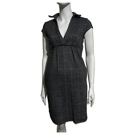 Diane Von Furstenberg Robe Bund vintage DvF provenant d'un tweet Gris