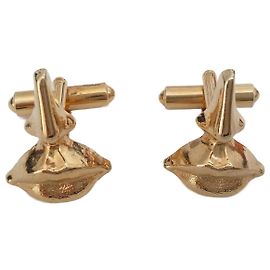Autre Marque Excellent condition - Boutons de manchette Salvador Dali Doré Bijouterie dorée