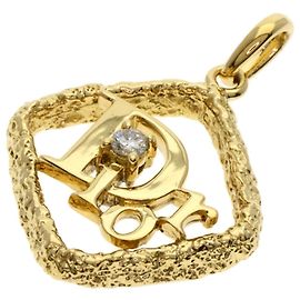Pendentif en diamant Christian Dior en or jaune 18K Autre