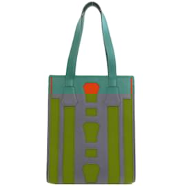 Hermès-Sac à main Belle Petite H d'Hermès-Vert,Orange