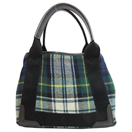 Balenciaga-Balenciaga Green Wool and Leather Handbag-Green