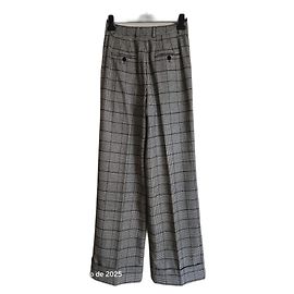 Dolce & Gabbana Calça extra longa com pregas e perna larga Preto Branco