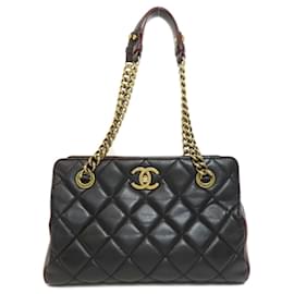 Chanel-Chanel Matelasse Shoulder Bag-Black
