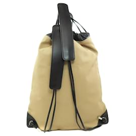 Fendi-Fendi Black Canvas Backpack-Black