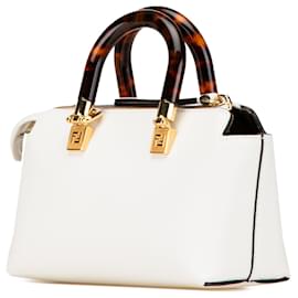 Fendi-Fendi Mini Sac À Main En Cuir Blanc By The Way Roma-Blanc