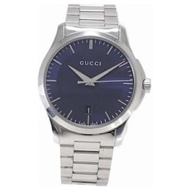 Gucci-Relógio Gucci G Timeless 126.4 Quartz com mostrador azul marinho-Outro
