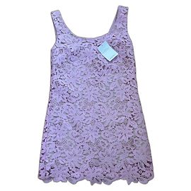 Self portrait PINKER BLUMENSPITZE MINI-KLEID Pink