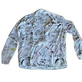 Paul & Joe Sister White Polyester Tunic Comic Style White
