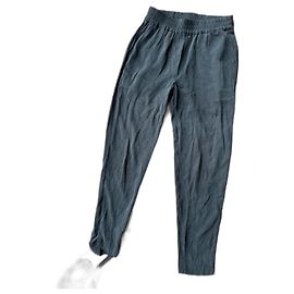 American Vintage Silk Pants Black Black