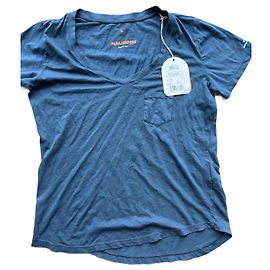 Top de algodón azul Parajumpers Azul