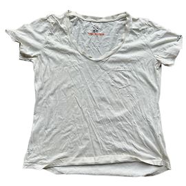 Top de algodón Parajumpers color eggshell Blanco roto