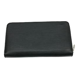 Louis Vuitton-Louis Vuitton Epi Noir Zippy Organizer Wallet-Black