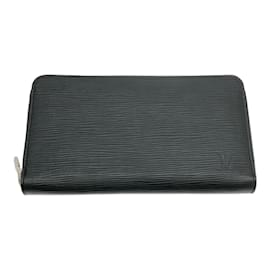 Louis Vuitton-Louis Vuitton Epi Noir Zippy Organizer Wallet-Black