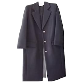The row-Straight coat-Black