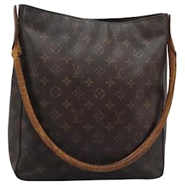Louis Vuitton-LOUIS VUITTON Monogram Looping GM Shoulder Bag M51145 LV Auth BD001-Monogram