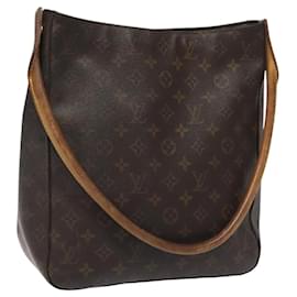 Louis Vuitton-LOUIS VUITTON Monogram Looping GM Shoulder Bag M51145 LV Auth BA384-Monogram