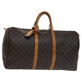 Louis Vuitton-LOUIS VUITTON Monogram Keepall 55 Boston Bag M41424 LV Auth EC132-Monogram