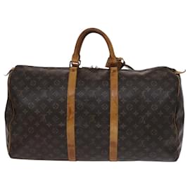 Louis Vuitton-LOUIS VUITTON Monogram Keepall 55 Boston Bag M41424 LV Auth EC132-Monogram