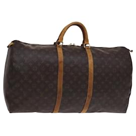 Louis Vuitton-LOUIS VUITTON Monogram Keepall 60 Boston Bag M41422 LV Auth ep7432-Monogram
