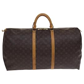 Louis Vuitton-LOUIS VUITTON Monogram Keepall 60 Boston Bag M41422 LV Auth ep7432-Monogram