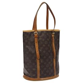 Louis Vuitton-LOUIS VUITTON Monogram Bucket GM Shoulder Bag M42236 LV Auth ar13289-Monogram