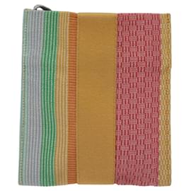Hermès-HERMES NY Boutique Madison uniquement Pochette Sac Toile Multicolore Auth ar13335-Multicolore