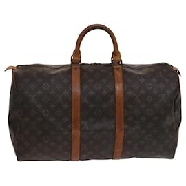 Louis Vuitton-LOUIS VUITTON Monogram Keepall 50 Boston Bag M41426 LV Auth BD429-Monogram