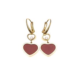 Orecchini Chopard Happy Heart 1P con diamante a goccia D'oro